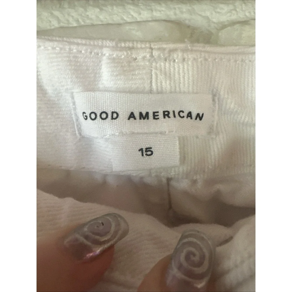 Good American‎ 90s Relaxed White Jeans Size 15 New With Tags